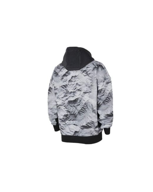 Nike Gray Alphabet Printing Half Zipper Colorblock Casual for men