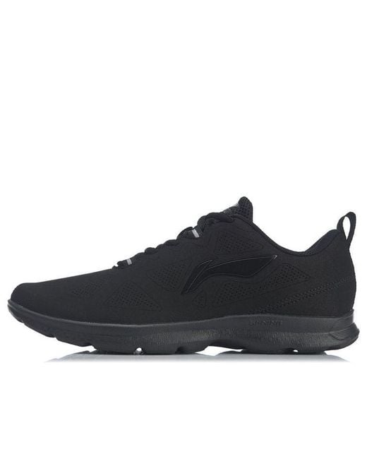 Li-ning Black Light Weight Sport Shoes for men