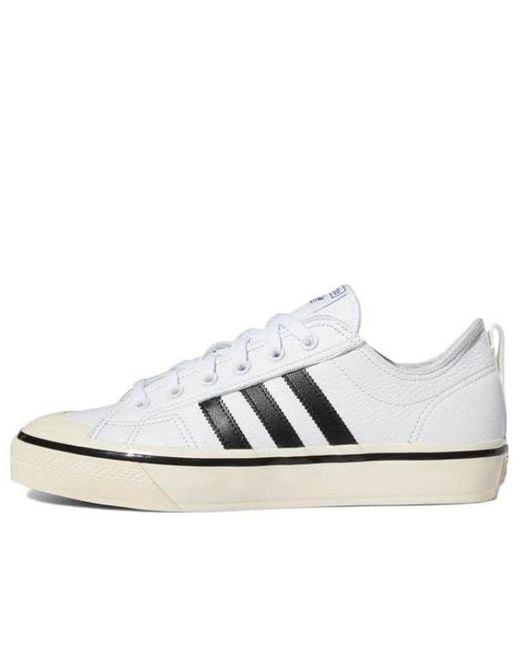 Adidas White Nizza Rf 74 Shoes 'Cloud Gum' for men