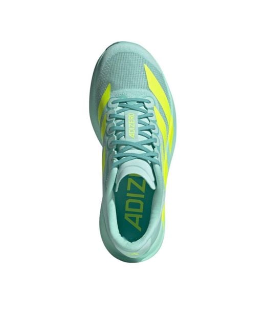 Adidas Blue Adizero Evo Sl 'Flash Aqua Lucid Lemon' for men