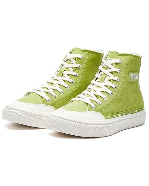 Fila Green (Wmns) Strada Mid-Top Canvas Shoes