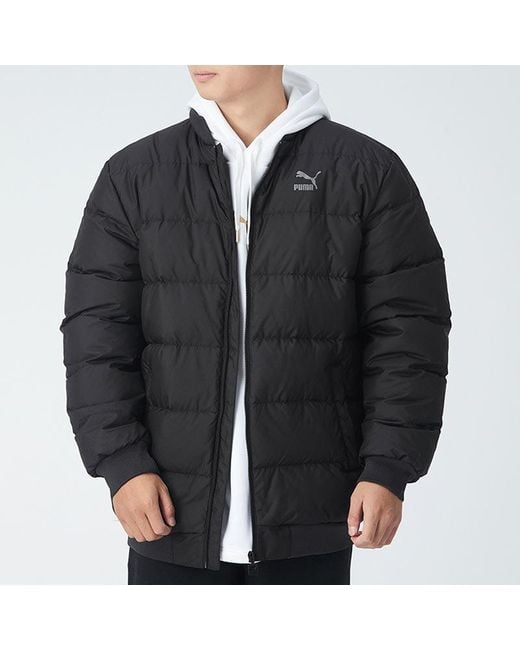 PUMA Black Puffer Down Jacket for men