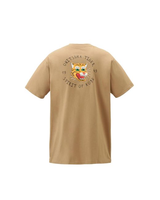 Onitsuka Tiger Natural Logo Tee 'Khaki' for men