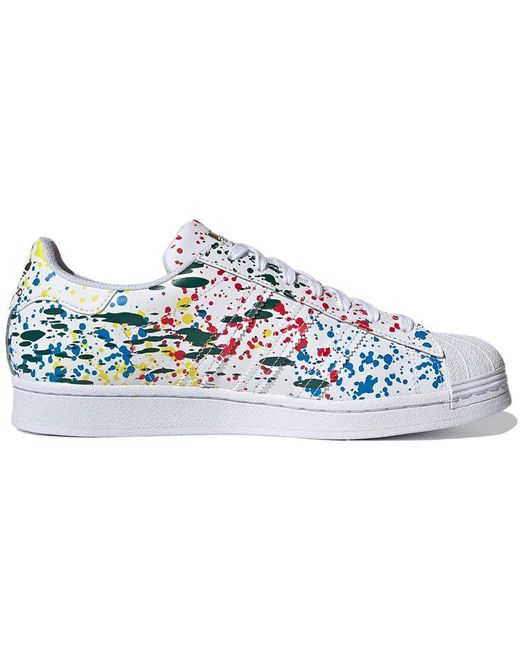 Adidas Blue Superstar 'Splashes, Splatter And Drips for men