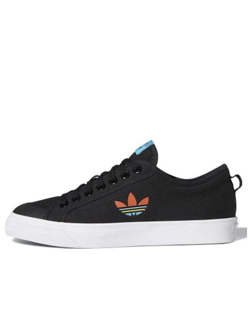 Adidas Black Nizza 'Colorful Trefoil for men