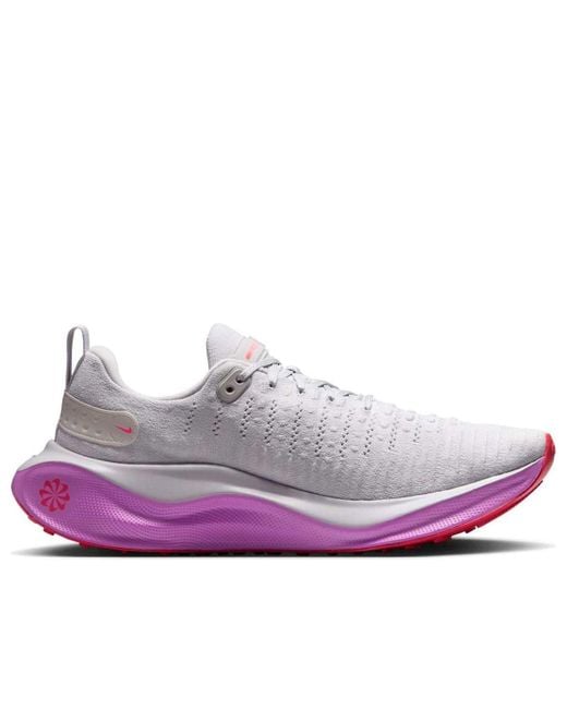 Nike Purple Reactx Infinity Run 4 'Vast Hyper Bright Crimson' for men