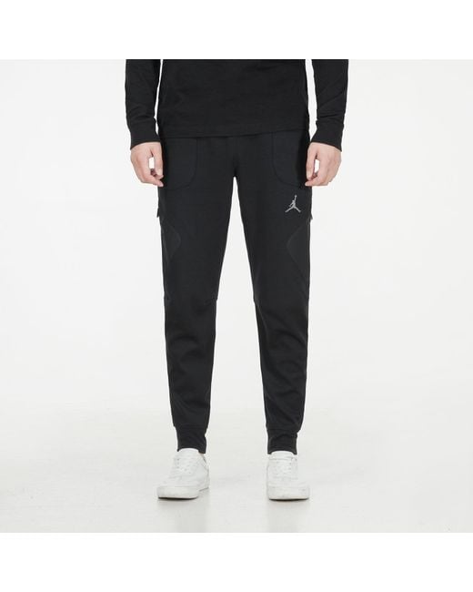 Nike Black Jordan As J Df Sprt Stmt Flc Pant Casual Breathable Sports Knit Long Pants/Trousers for men