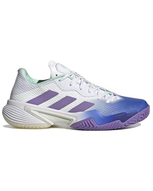 Adidas Blue (Wmns) Barricade Tennis Shoes Lucid'