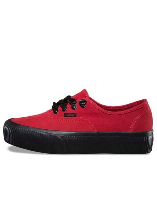 Vans Red Embossed Authentic Platform 2.0 for men