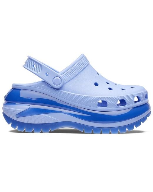 CROCSTM Blue Classic Mega Crush Clog 'Moon Jelly'
