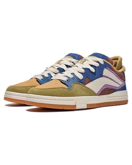 Li-ning Blue Weiwu Wave Pro Skate Shoes for men
