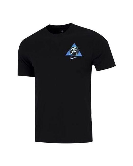 Nike Black Logo Printing Casual Short Sleeve T-Shirt for men