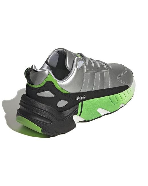 Adidas Green Kawasaki Ninja X Zx 22 Boost Metallic' for men