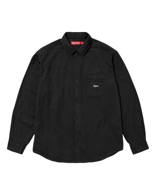Supreme Black Flannel Shirt for men