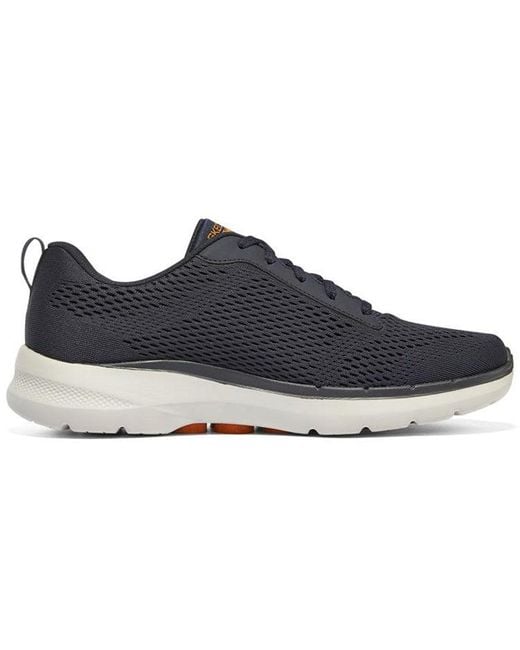 Skechers Blue Go Walk 6 Avalo Lace Up for men