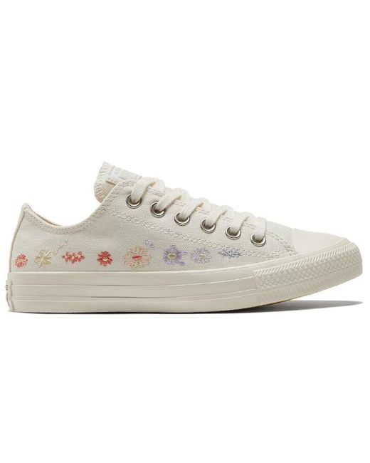 Converse White (Wmns) Chuck Taylor All Star Low 'Embroidered Floral