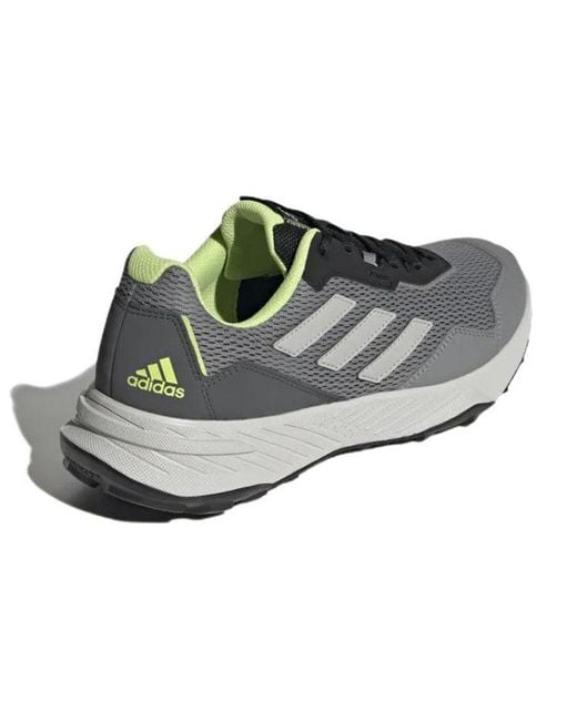 Adidas Gray Tracefinder Trail Pulse Lime' for men