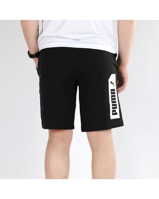 PUMA Black Nu-Tility Sports Shorts for men