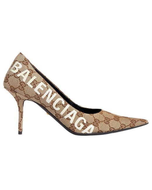 Balenciaga Natural (Wmns) X Gucci The Hacker Project Knife Pumps