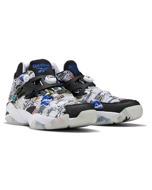 Reebok Blue Pump Court 'Sticker City for men