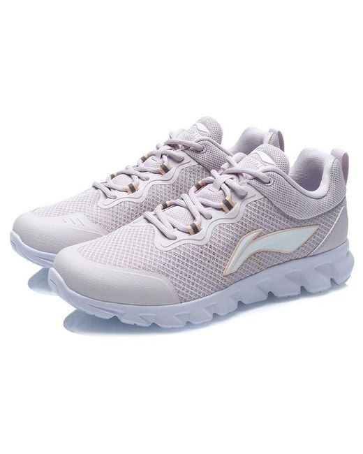 Li-ning Gray (Wmns) Running Shoes 'Light'