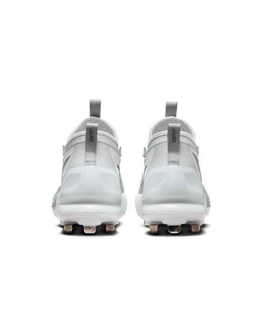 Nike White Force Zoom Trout 9 Elite Baseball Cleats for men