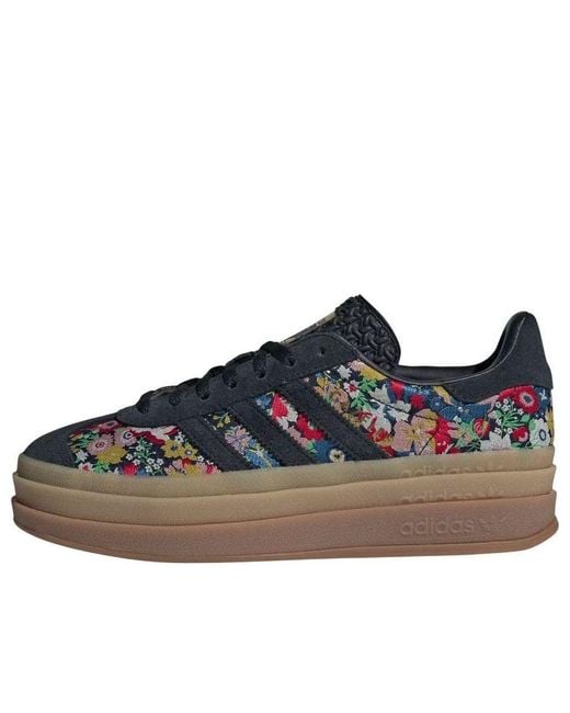 Adidas Blue (Wmns) Gazelle Bold 'Liberty London Floral Embroidery'