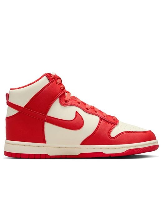 Nike Red (Wmns) Dunk High Next Nature 'Coconut Milk Light Crimson'