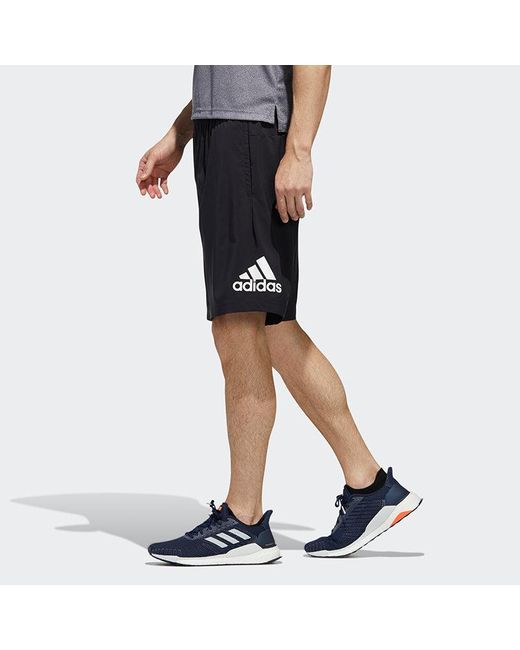 Adidas Black M Mh Lt Wv Sho Casual Running Sports Shorts for men