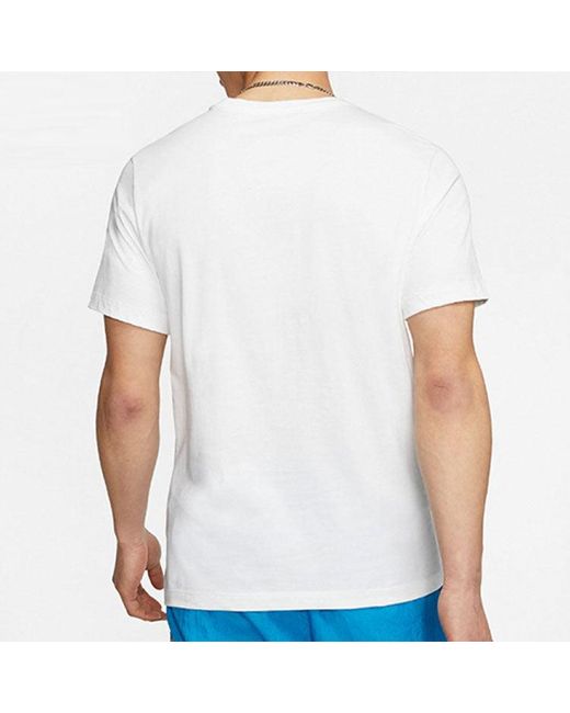 Nike White Jumpman Logo Printing Knit Round Collar for men