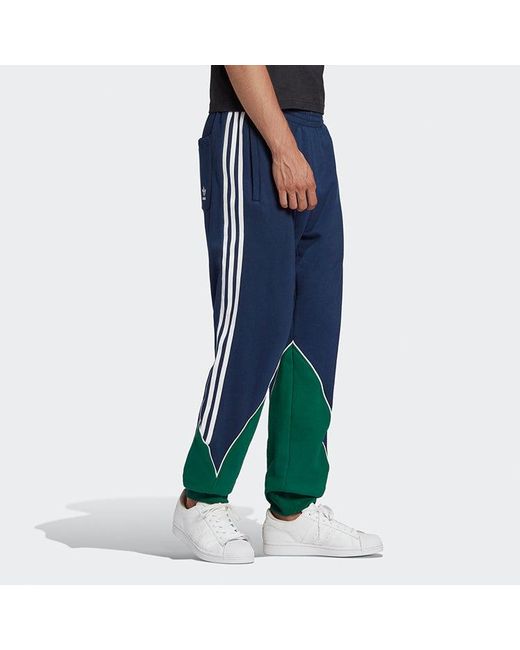 Adidas Blue Originals B Trf Abs Swtpt Bundle Feet Colorblock Casual Sports Pants for men