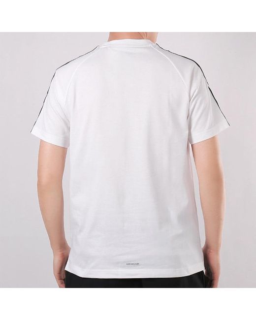 Adidas White Sports Breathable Short Sleeve for men