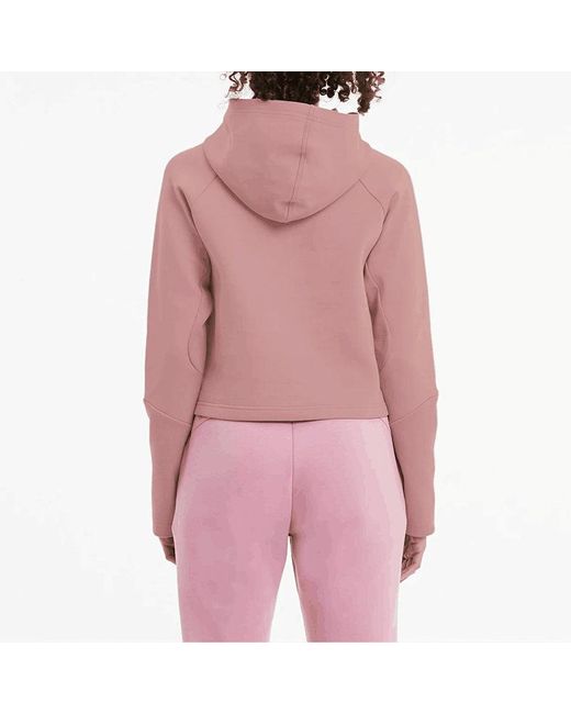 PUMA Red (Wmns) Evostripe Short Hoodie