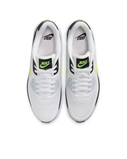 Nike White Air Max 90 Golf Hot Lime' for men
