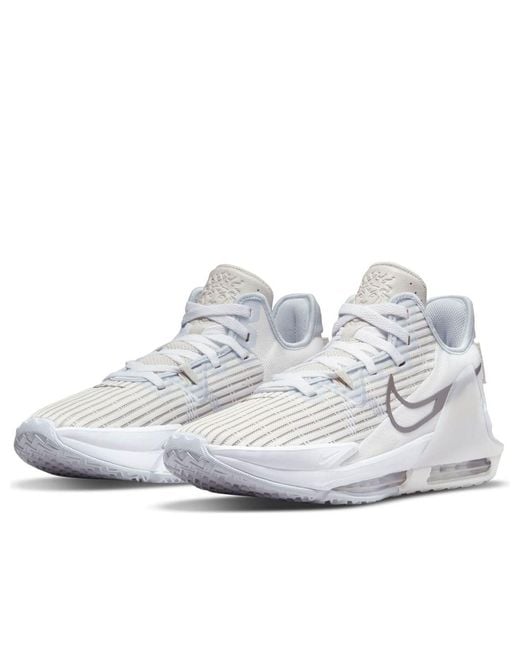 Nike White Lebron Witness 6 Ep Metallic Pewter' for men