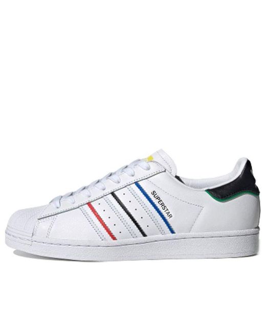 Adidas White Superstar 'Olympic Pack' for men