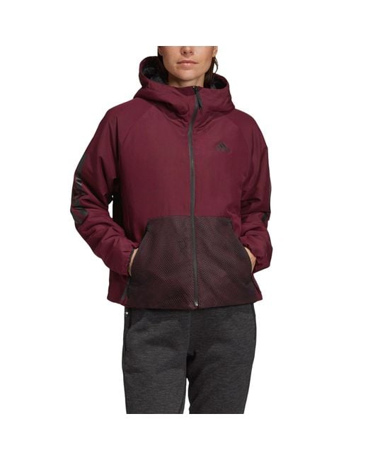 Adidas Purple (Wmns) Back-To-Sport Jacket