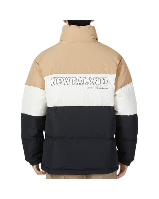 New Balance Blue Warm Down Jacket Tan' for men
