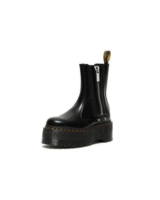 Dr. Martens Black (Wmns) 2976 Max Leather Platform Chelsea Boots