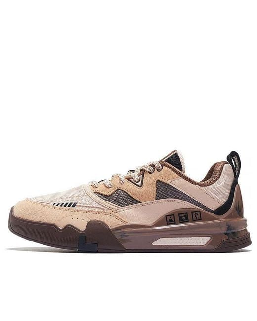 Li-ning Brown Ellington Skateboarding Shoes for men