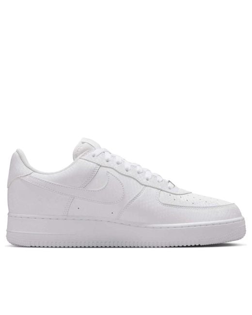 Nike White Kobe Air Force 1 Low Shoes for men