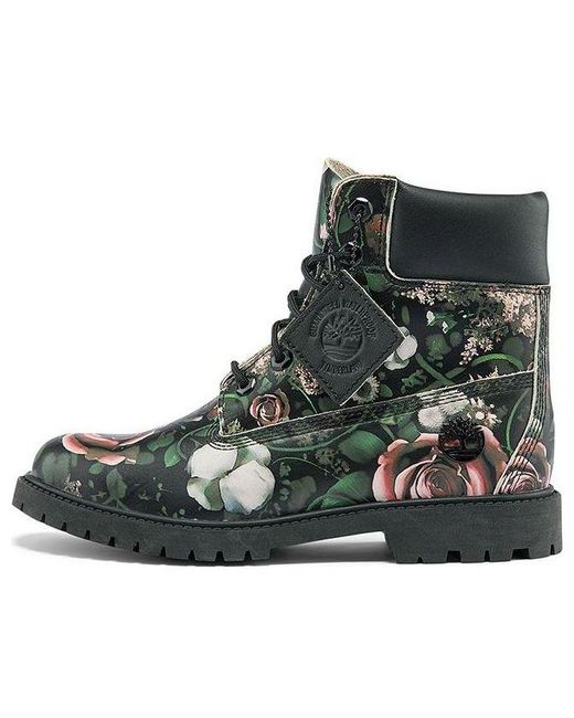 Timberland Green (Wmns) Heritage Inch Waterproof Boots Floral Nubuck'