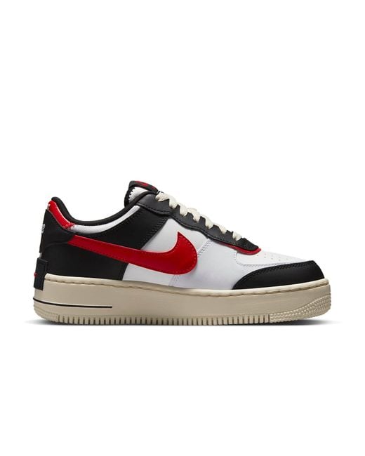 Nike Red (Wmns) Air Force 1 Shadow University'