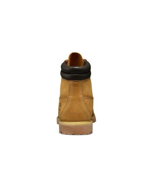Timberland Brown 6 Inch Classic Waterproof Wide Fit Boots 'Wheat Nubuck' for men