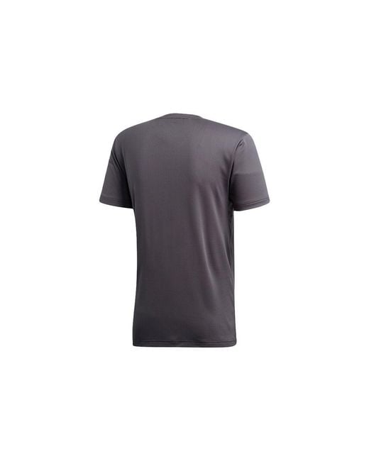 Adidas Gray Freelift Chill Training Sports Round Neck Short Sleeve for men