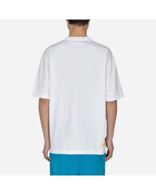 Nike White X Union Crossover Ss22 Solid Color Breathable Logo Round Neck Short Sleeve Asia Edition for men