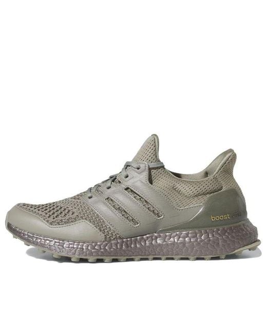 Adidas Gray Ultraboost Spikeless Golf Shoes Pebble' for men