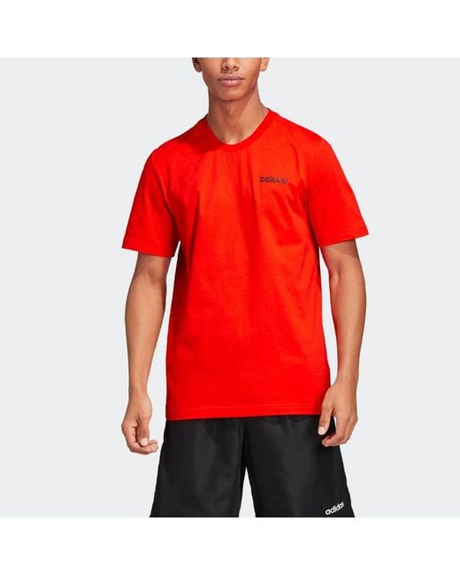 Adidas Red Sports Stylish Short Sleeve for men