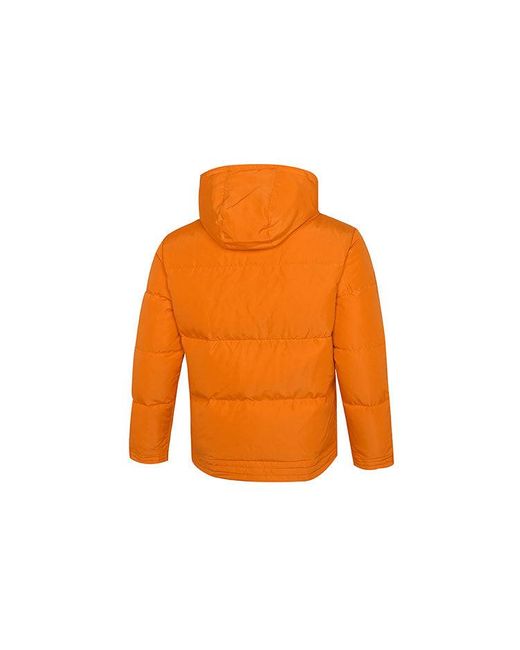 PUMA Orange Hoodie Loose Down Jacket for men
