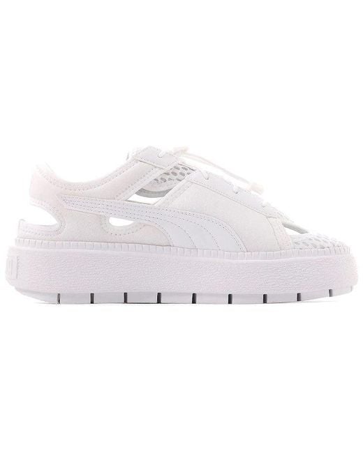 PUMA White (Wmns) Platform Trace Lite Mule
